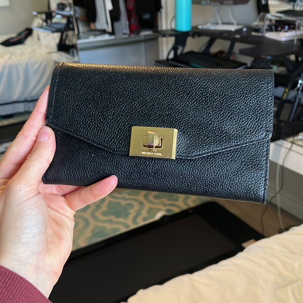 Michael Kors black leather wallet